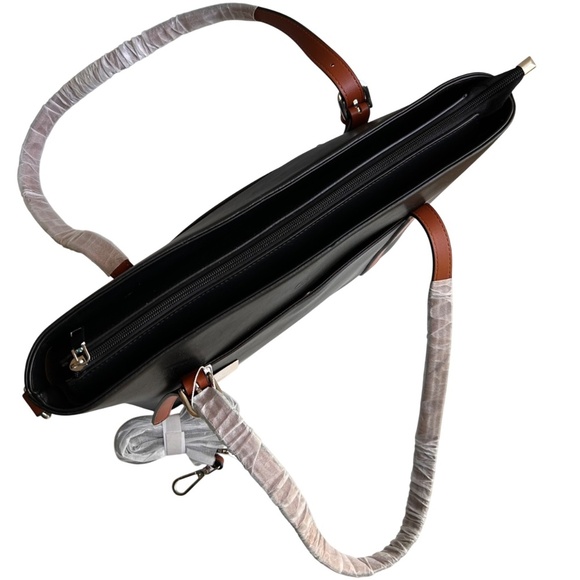 NWT CLUCI Vegan Leather Briefcase Bag - Picture 6 of 12